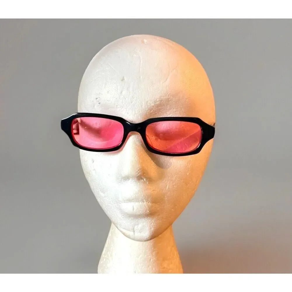 Vintage Roxy HI FI 90s Tinted Tiny Snow Skate Y2k Surf Sunglasses Pink/Red Tint
